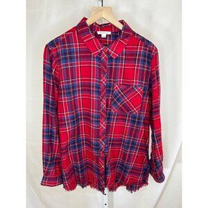 Beachlunchlounge Collection Women’s Flannel Shirt Large